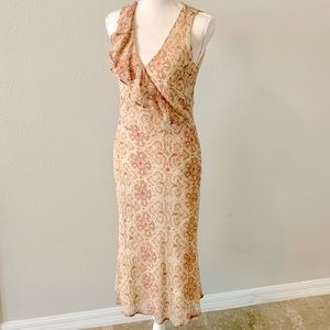 THE LIMITED 100% Silk Dress Pink Paisley, SIZE 6